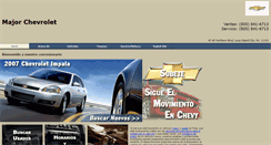 Desktop Screenshot of mundomajorchevrolet.com