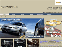 Tablet Screenshot of mundomajorchevrolet.com